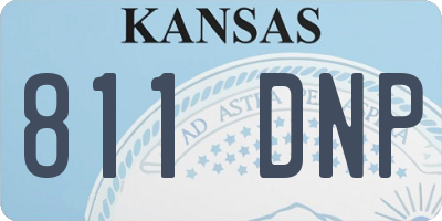 KS license plate 811DNP