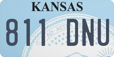 KS license plate 811DNU