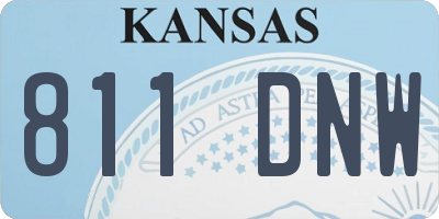 KS license plate 811DNW