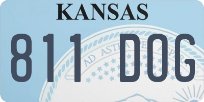 KS license plate 811DOG