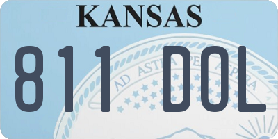 KS license plate 811DOL