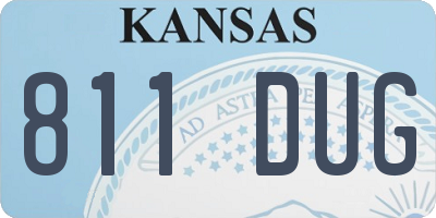 KS license plate 811DUG