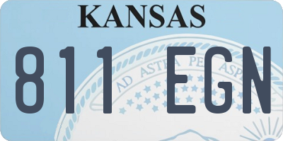 KS license plate 811EGN