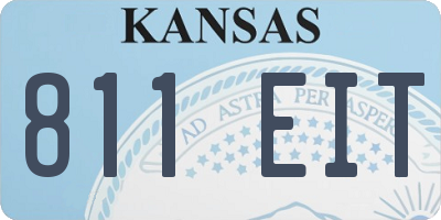 KS license plate 811EIT