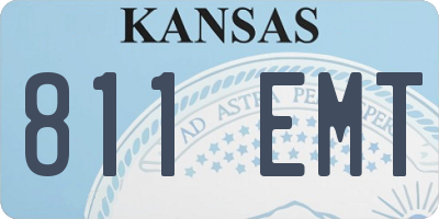 KS license plate 811EMT