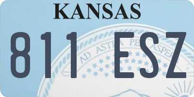 KS license plate 811ESZ