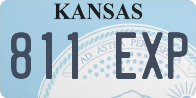 KS license plate 811EXP
