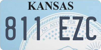 KS license plate 811EZC
