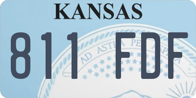 KS license plate 811FDF
