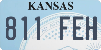 KS license plate 811FEH