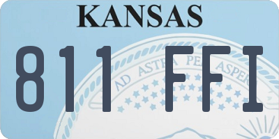 KS license plate 811FFI