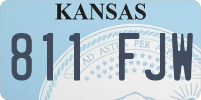 KS license plate 811FJW