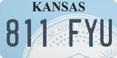 KS license plate 811FYU