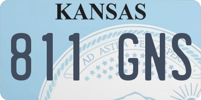 KS license plate 811GNS