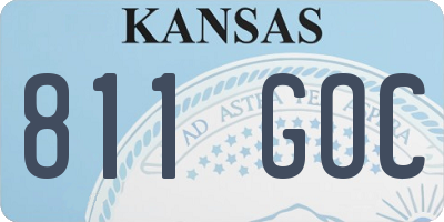 KS license plate 811GOC