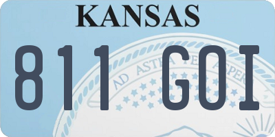 KS license plate 811GOI