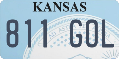 KS license plate 811GOL