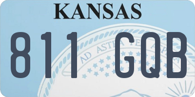 KS license plate 811GQB