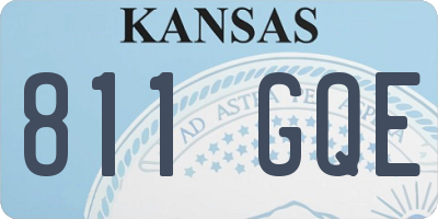 KS license plate 811GQE