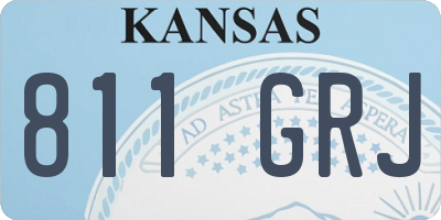 KS license plate 811GRJ