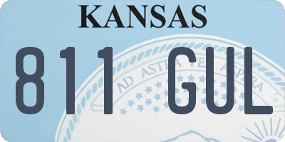 KS license plate 811GUL