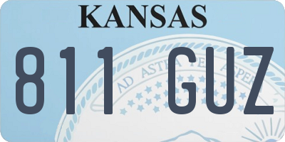 KS license plate 811GUZ