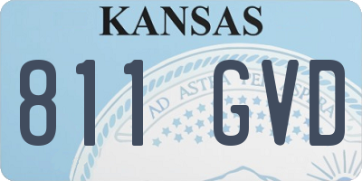 KS license plate 811GVD