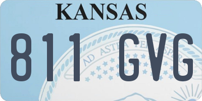 KS license plate 811GVG