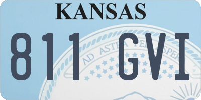 KS license plate 811GVI