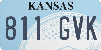 KS license plate 811GVK