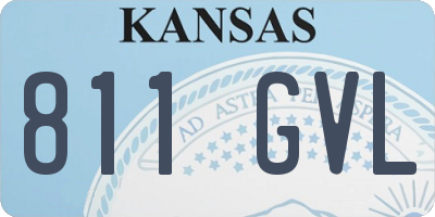 KS license plate 811GVL