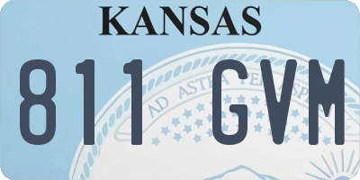 KS license plate 811GVM