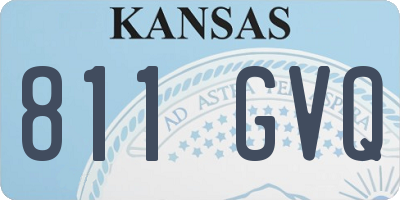 KS license plate 811GVQ