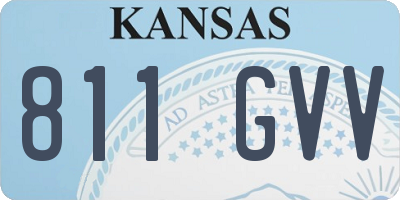 KS license plate 811GVV