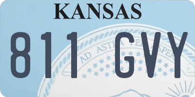 KS license plate 811GVY