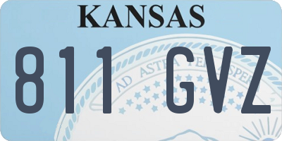 KS license plate 811GVZ
