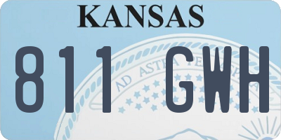 KS license plate 811GWH