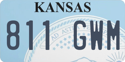 KS license plate 811GWM