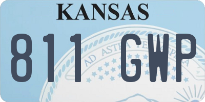 KS license plate 811GWP