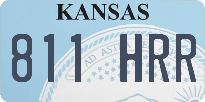 KS license plate 811HRR