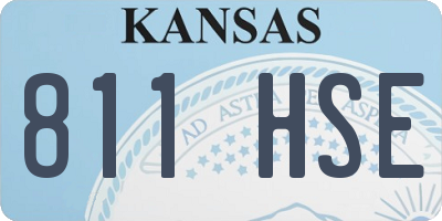 KS license plate 811HSE