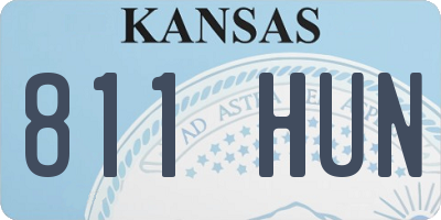 KS license plate 811HUN