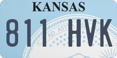 KS license plate 811HVK