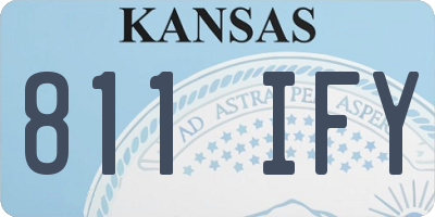 KS license plate 811IFY