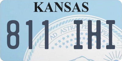 KS license plate 811IHI