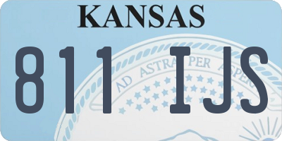 KS license plate 811IJS