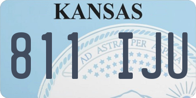 KS license plate 811IJU