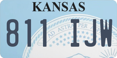 KS license plate 811IJW