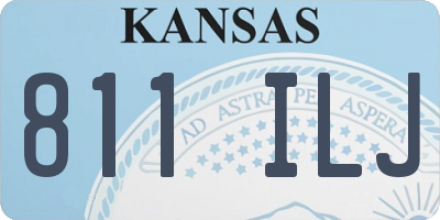 KS license plate 811ILJ