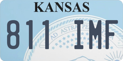 KS license plate 811IMF